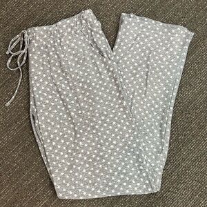 Lucky Brand Gray Star Print Lounge Pants